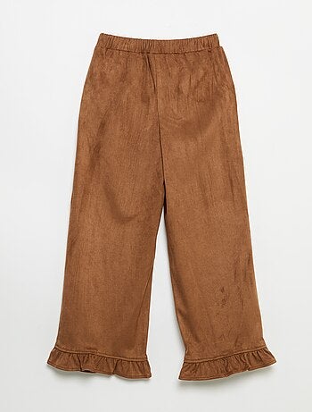 Pantalon en velours coupe large