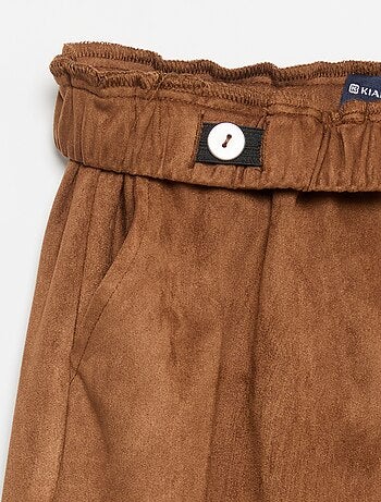 Pantalon en velours coupe large