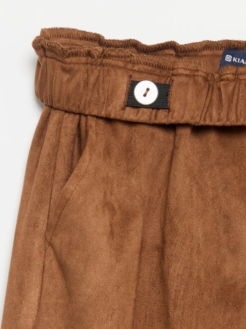Pantalon en velours coupe large - Kiabi