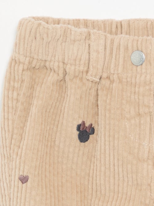 Pantalon en velours 'Disney' 'Minnie' - Kiabi Pantalon en velours 'Disney' 'Minnie' - Kiabi
