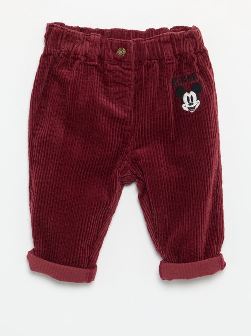 Pantalon en velours 'Disney' - Kiabi Pantalon en velours 'Disney' - Kiabi