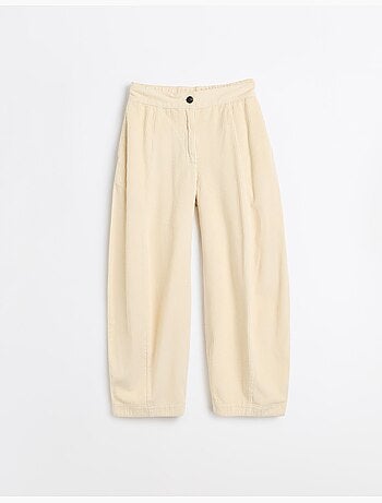 Pantalon en vent-côtelé barrel, mo fashion