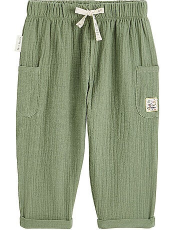 Pantalon enfant en gaze de coton gabin
