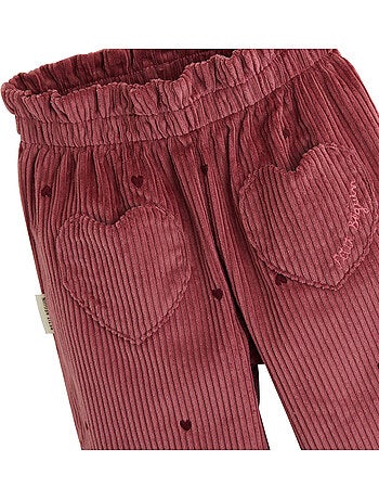 Pantalon enfant en velours côtelé aimée
