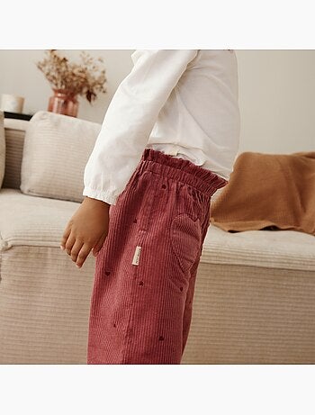 Pantalon enfant en velours côtelé aimée