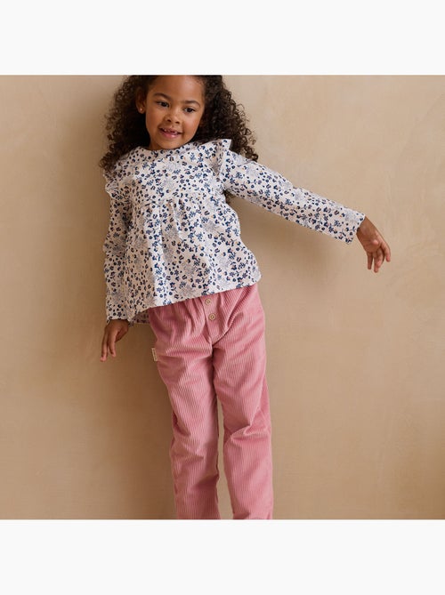 Pantalon enfant en velours côtelé Céleste - Kiabi Pantalon enfant en velours côtelé Céleste - Kiabi