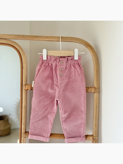 Pantalon enfant en velours côtelé Céleste - Kiabi Pantalon enfant en velours côtelé Céleste - Kiabi