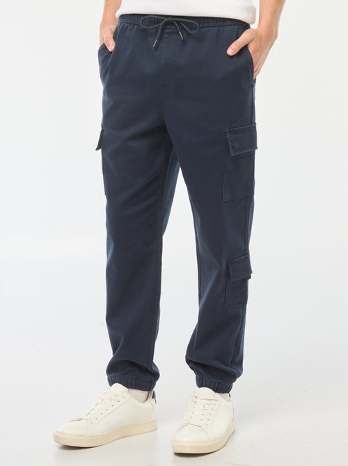 Pantalon esprit 'jogger' multipoches - Kiabi