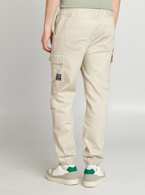 Pantalon esprit 'jogger' multipoches - Kiabi