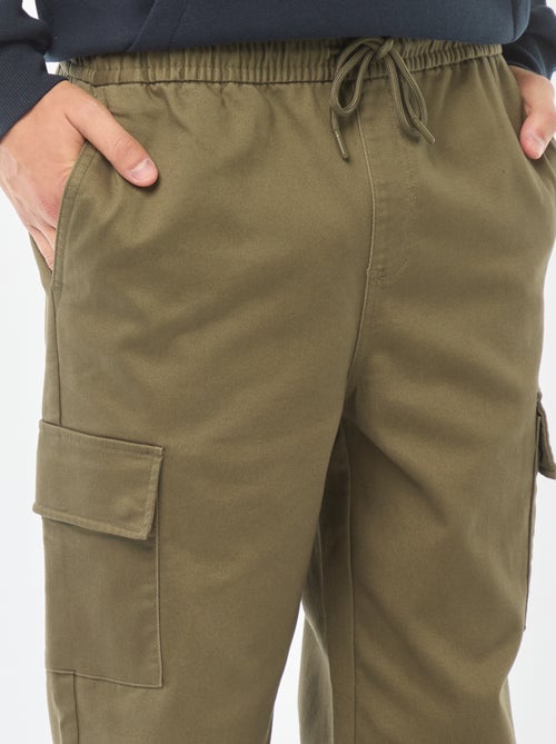 Pantalon esprit 'jogger' multipoches - Kiabi
