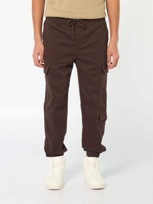 Pantalon esprit 'jogger' multipoches - Kiabi