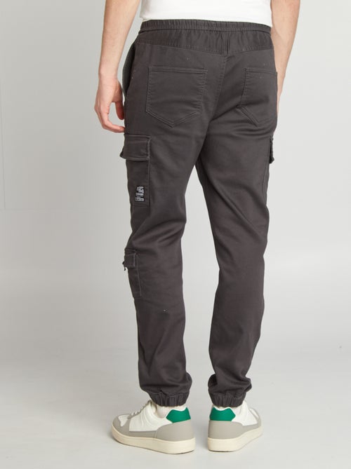 Pantalon esprit 'jogger' multipoches - Kiabi