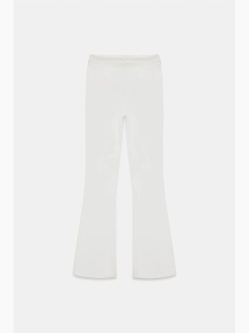 Pantalon évasé en jersey à taille mi-haute et lien dilvin - Kiabi Pantalon évasé en jersey à taille mi-haute et lien dilvin - Kiabi