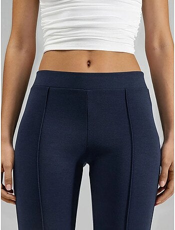 Pantalon évasé taille haute avec ceinture élastique busem