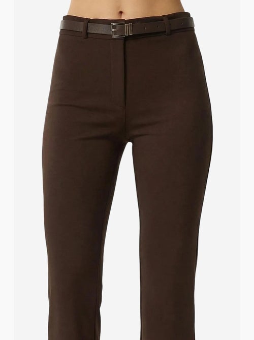Pantalon évasé taille haute avec ceinture istanbul - Kiabi