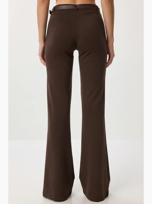 Pantalon évasé taille haute avec ceinture istanbul - Kiabi