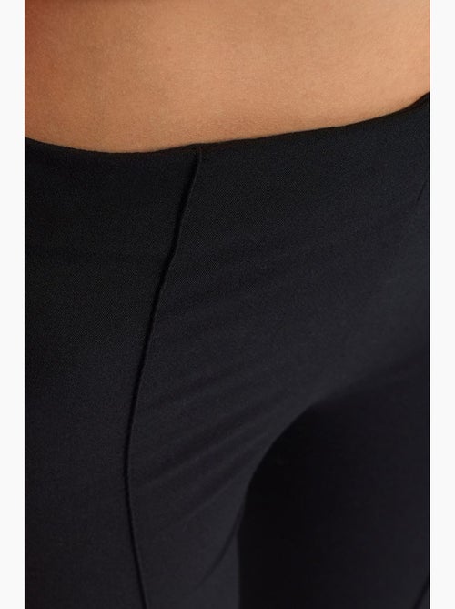 Pantalon évasé taille haute avec fente dilvin - Kiabi