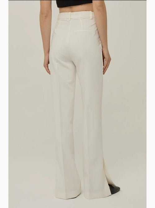 Pantalon évasé taille haute de qualité supérieure hiccup - Kiabi Pantalon évasé taille haute de qualité supérieure hiccup - Kiabi