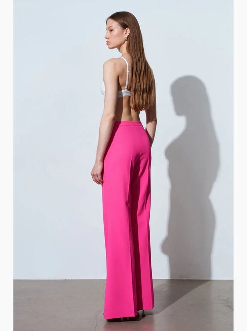 Pantalon évasé taille haute dilvin - Kiabi