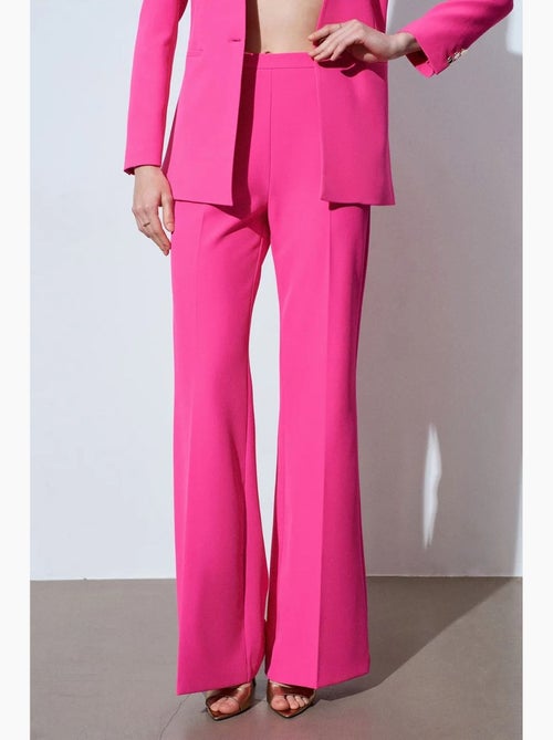 Pantalon évasé taille haute dilvin - Kiabi
