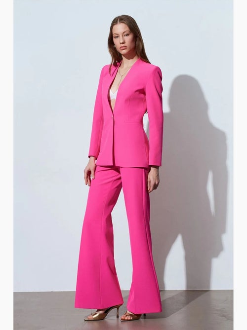 Pantalon évasé taille haute dilvin - Kiabi