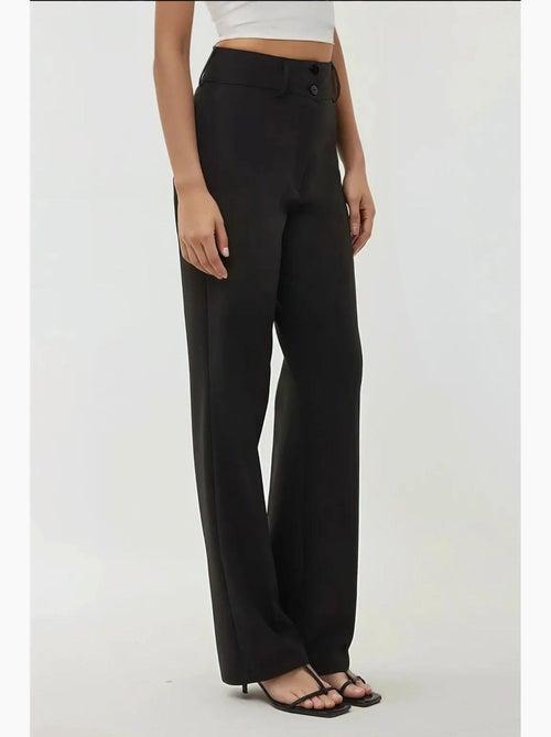 Pantalon évasé taille haute hiccup - Kiabi