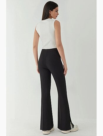 Pantalon évasé taille haute hiccup