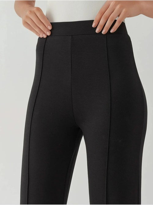 Pantalon évasé taille haute hiccup - Kiabi Pantalon évasé taille haute hiccup - Kiabi
