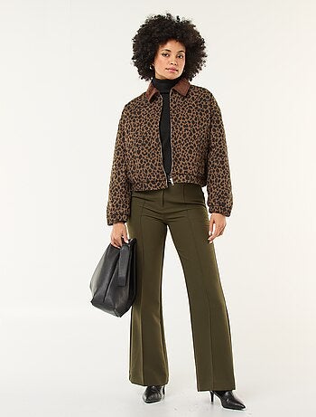 Pantalon évasé uni