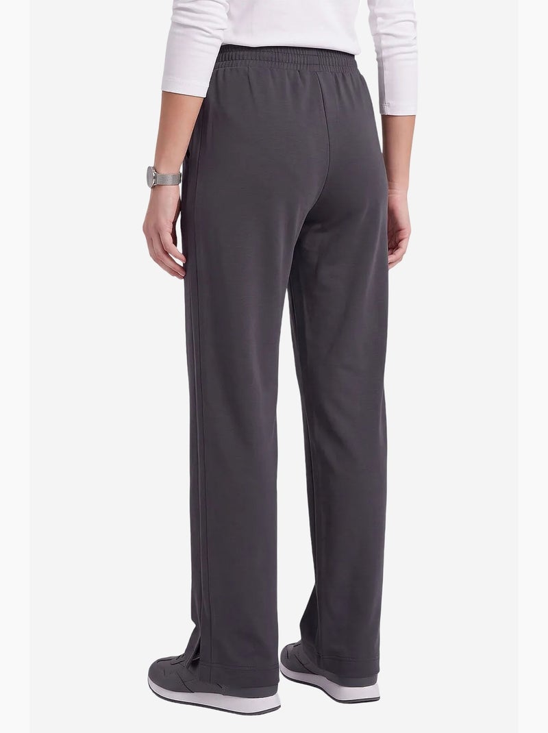 Pantalon femme à enfiler tommy Gris Noir - Kiabi