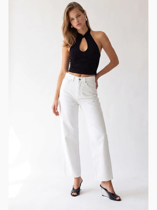 Pantalon femme à jambe droite mixray - Kiabi Pantalon femme à jambe droite mixray - Kiabi