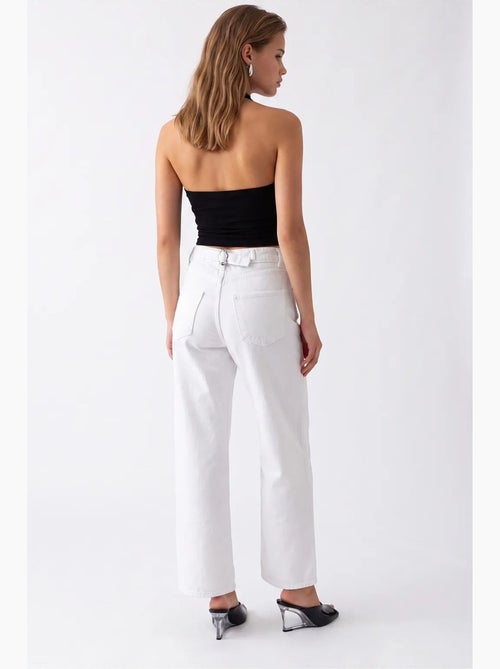 Pantalon femme à jambe droite mixray - Kiabi Pantalon femme à jambe droite mixray - Kiabi