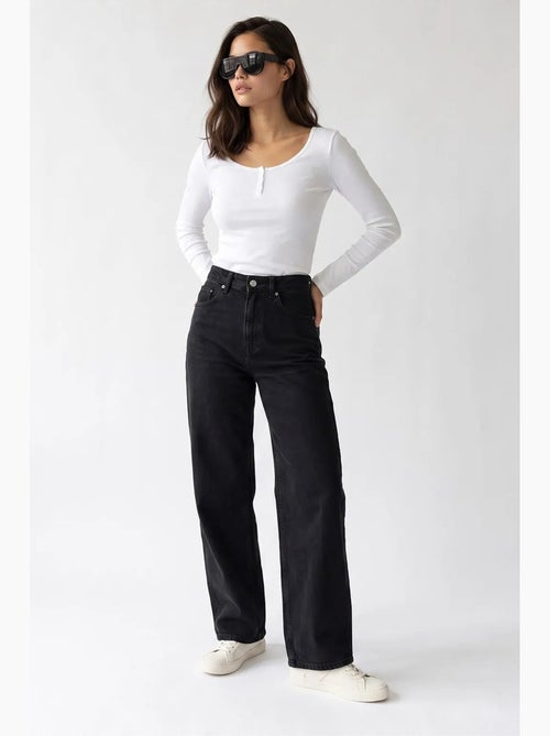 Pantalon femme à jambe droite mixray - Kiabi Pantalon femme à jambe droite mixray - Kiabi