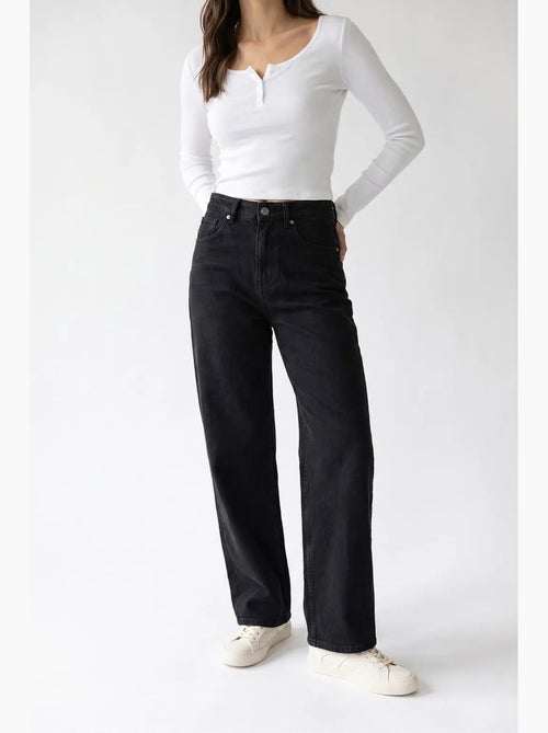 Pantalon femme à jambe droite mixray - Kiabi Pantalon femme à jambe droite mixray - Kiabi