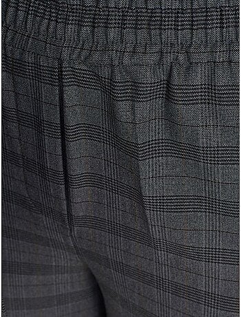 Pantalon femme ample à carreaux, longueur cheville dilvin