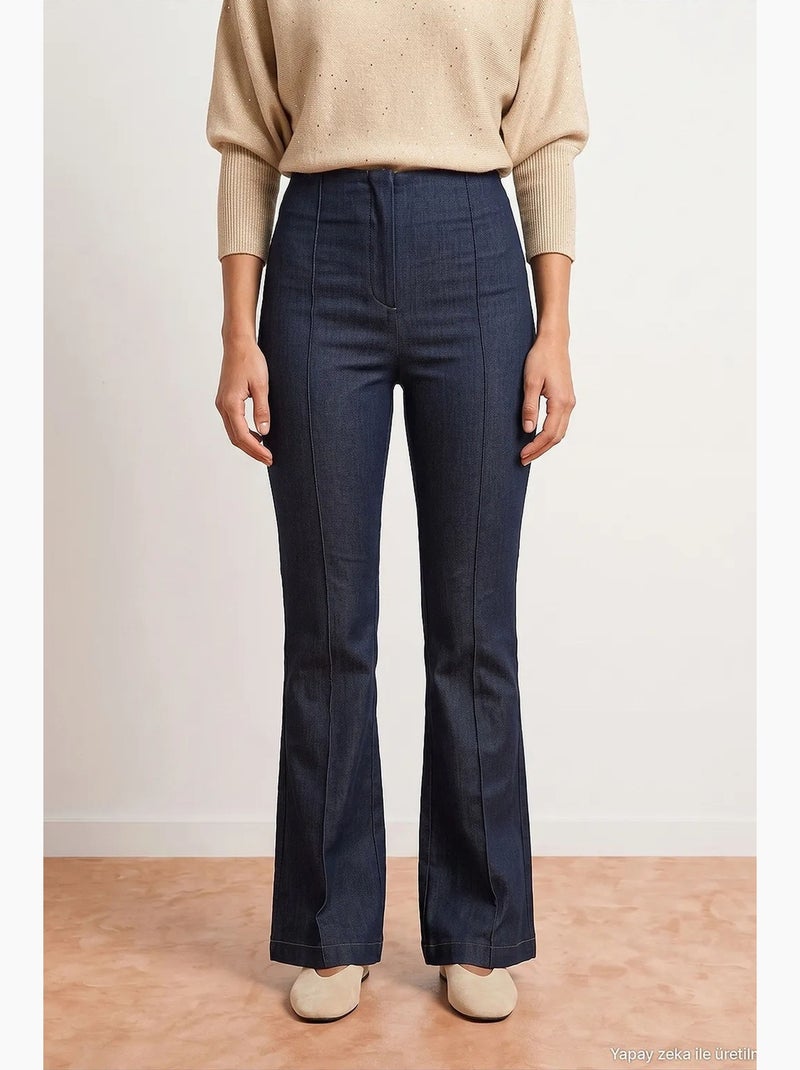 Pantalon femme dilvin Bleu outremer - Kiabi