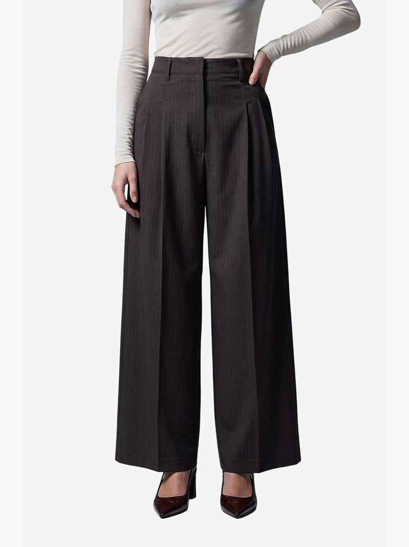 Pantalon femme dilvin Gris Noir - Kiabi
