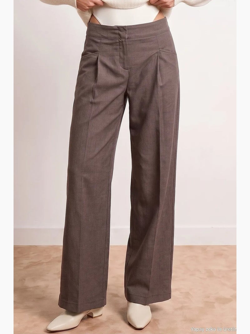 Pantalon femme dilvin Taupe - Kiabi