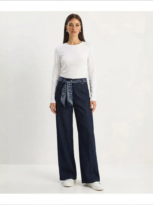 Pantalon femme en coton stretch lucci - Kiabi Pantalon femme en coton stretch lucci - Kiabi
