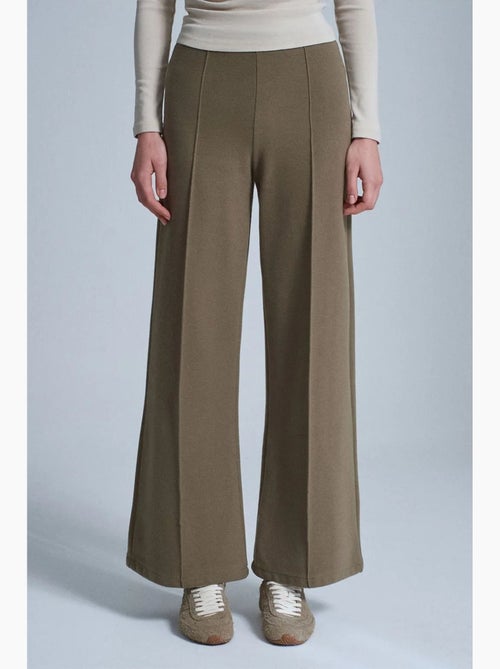 Pantalon femme en maille à jambe large dilvin - Kiabi Pantalon femme en maille à jambe large dilvin - Kiabi