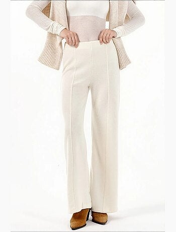 Pantalon femme en mélange coton busem