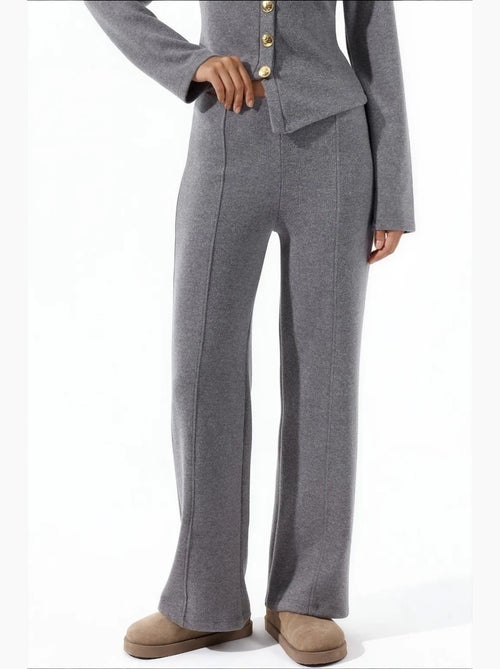Pantalon femme en mélange coton busem - Kiabi Pantalon femme en mélange coton busem - Kiabi