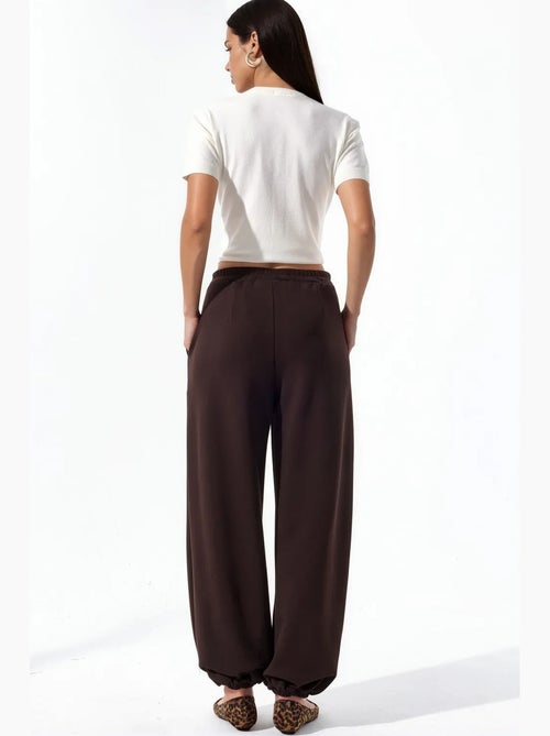 Pantalon femme en mélange de coton busem - Kiabi