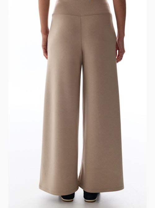 Pantalon femme large à taille haute penti - Kiabi