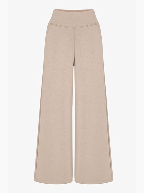 Pantalon femme large à taille haute penti - Kiabi