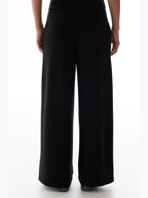Pantalon femme large à taille haute penti - Kiabi