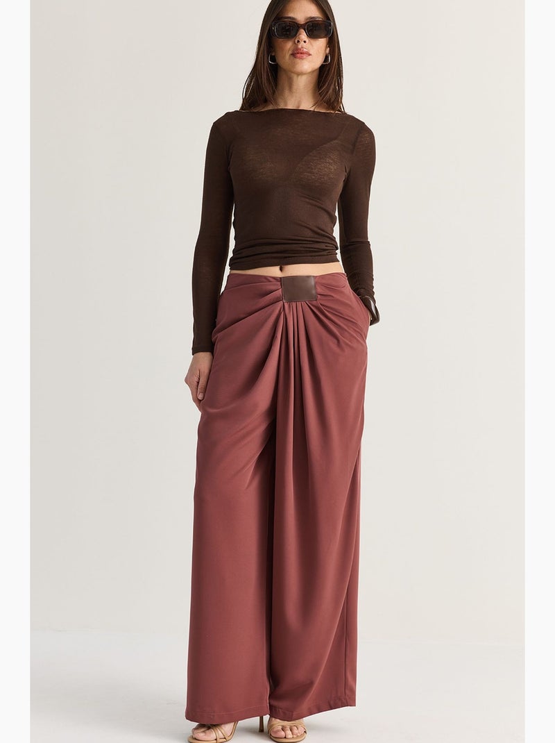 Pantalon femme lucci Rouge bordeaux - Kiabi