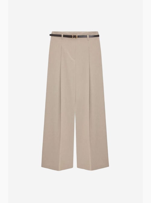 Pantalon femme palazzo en crêpe avec ceinture dilvin - Kiabi Pantalon femme palazzo en crêpe avec ceinture dilvin - Kiabi
