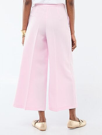 Pantalon slim femme en chaîne et trame