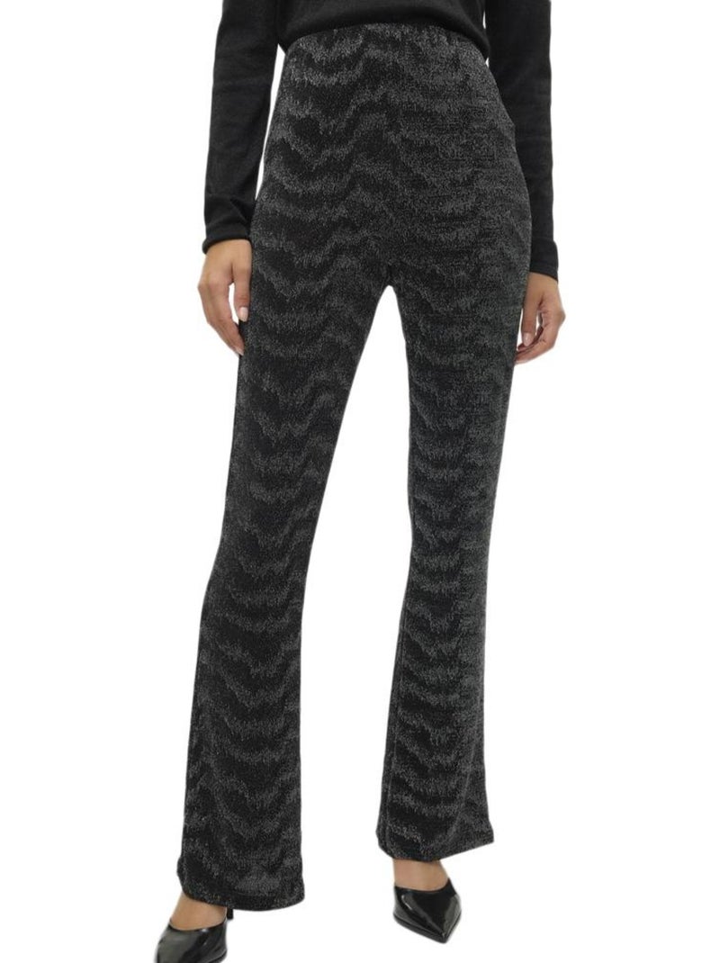 Pantalon Femme Vero Moda Noir Argenté - Kiabi